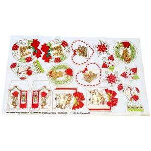 Holly Hobbie SET OF 8 Vintage Snip & Stuff Christmas Ornament Felt Patterns